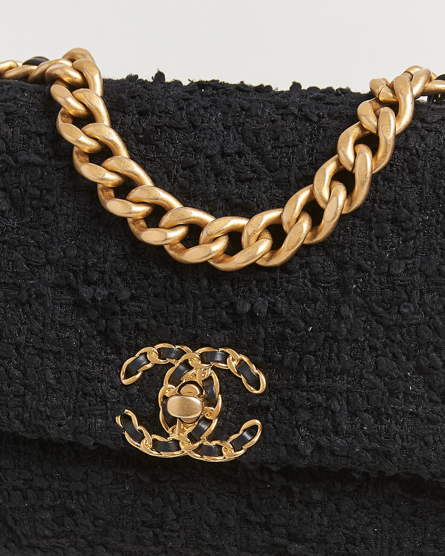 Herren | Gifts for Her | Chanel Pre-Owned | Chanel 19 Tweed Handbag Black