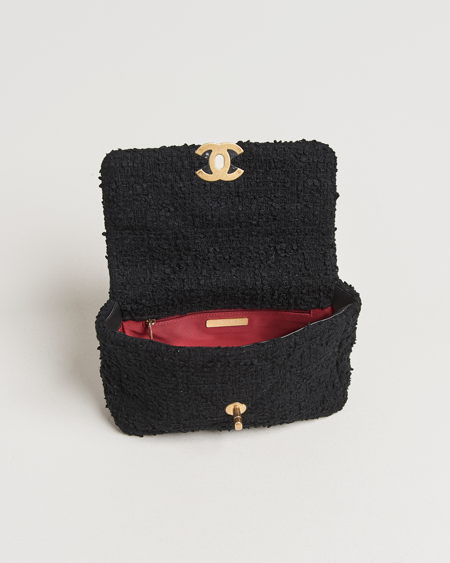 Herren | Gifts for Her | Chanel Pre-Owned | Chanel 19 Tweed Handbag Black