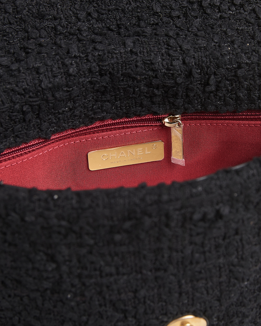 Herren | Gifts for Her | Chanel Pre-Owned | Chanel 19 Tweed Handbag Black