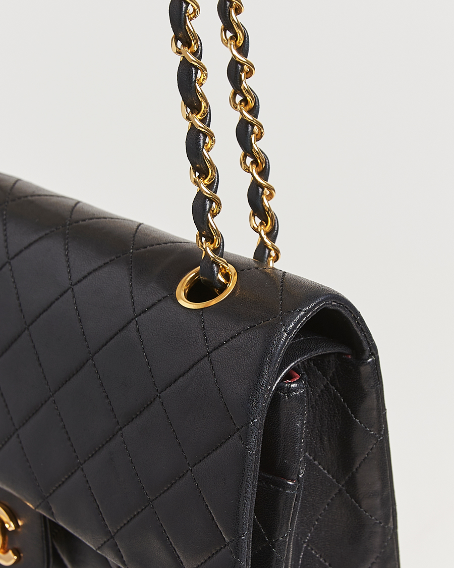 Herren | Gifts for Her | Chanel Pre-Owned | Classic Double Flap Medium Lambskin Black