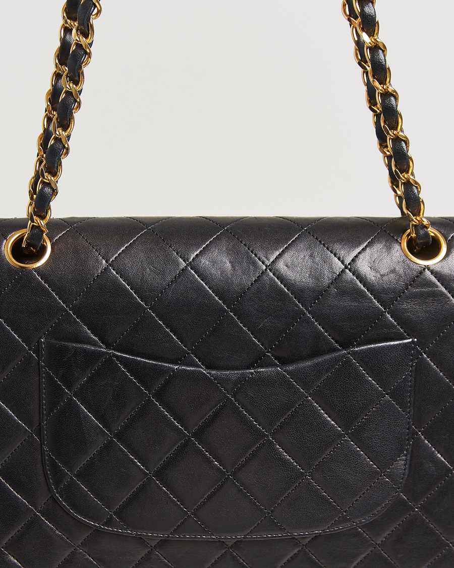 Herren | Gifts for Her | Chanel Pre-Owned | Classic Double Flap Medium Lambskin Black