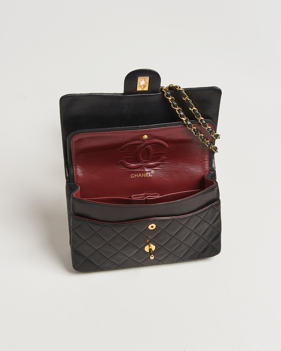 Herren | Gifts for Her | Chanel Pre-Owned | Classic Double Flap Medium Lambskin Black