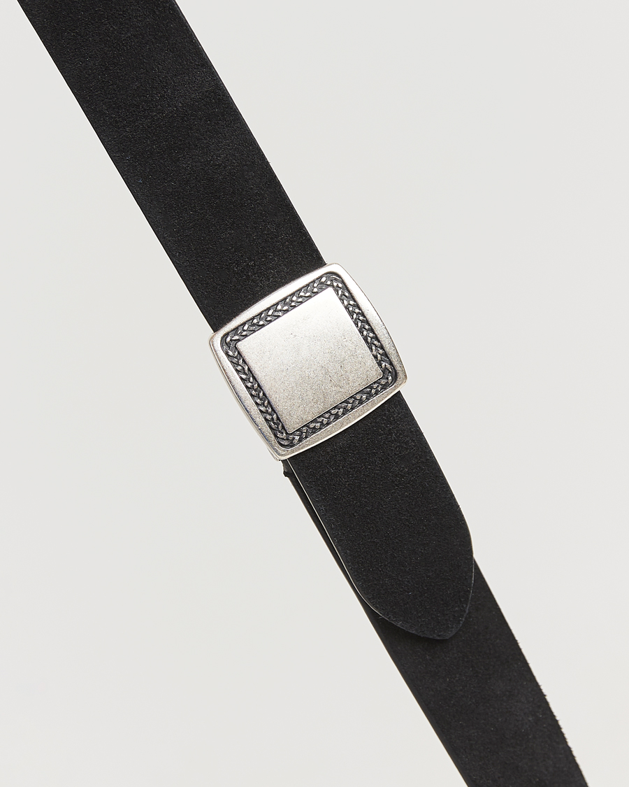 Herren | Gürtel | Anderson's | Suede Buckle Belt 3cm Black