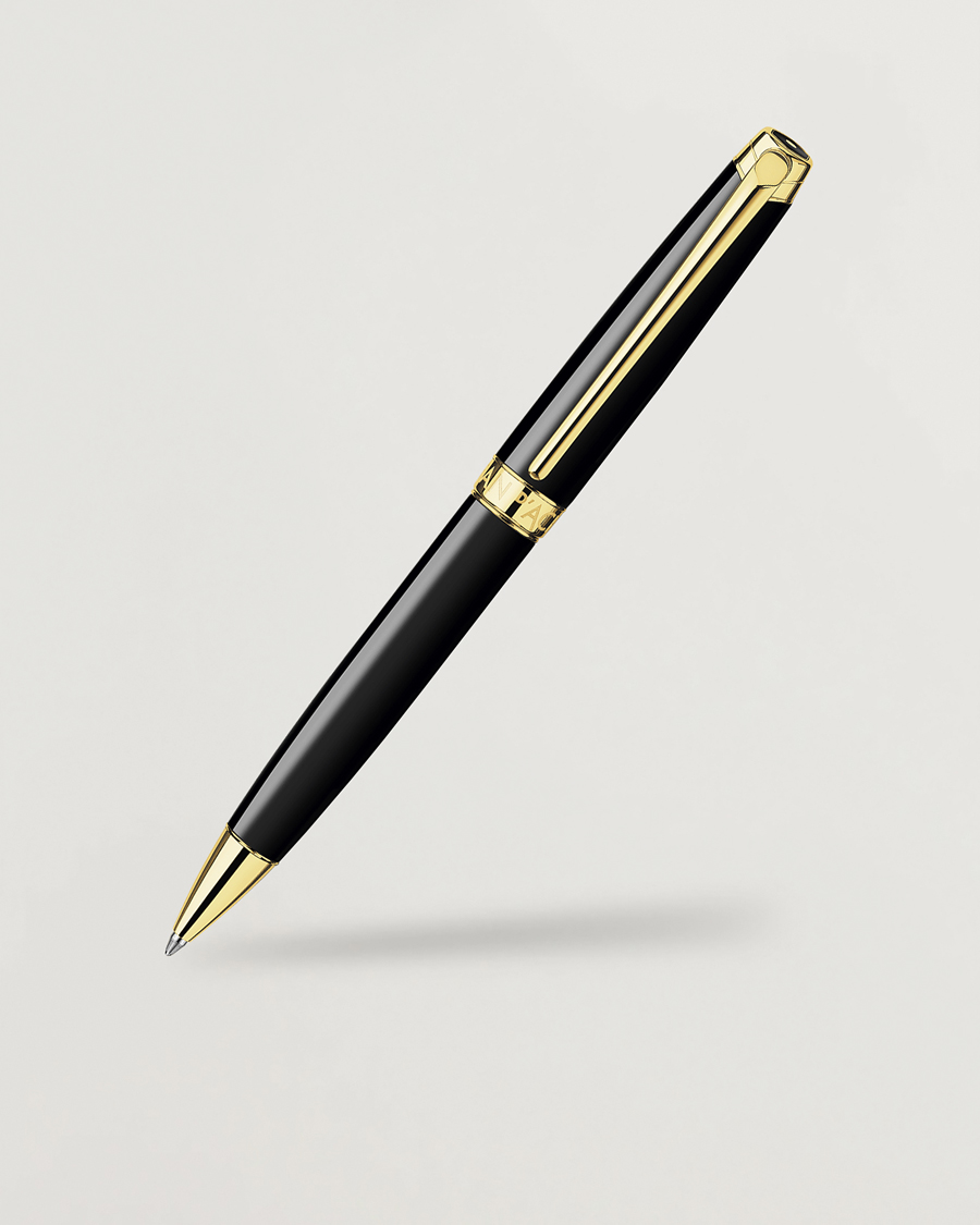 Herren | Stifte | Caran d'Ache | Caran d' Ache Léman Ballpoint Pen Ebony Black/Gold Plated