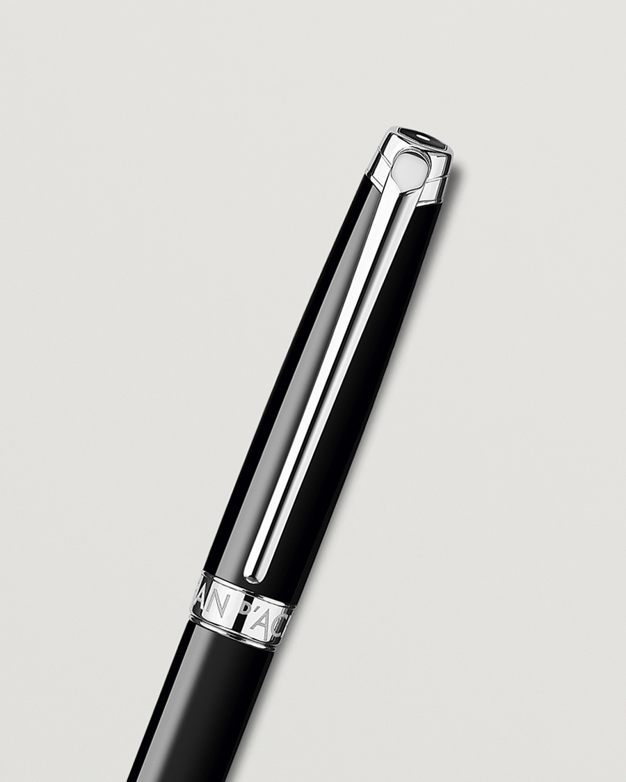 Herren | Stifte | Caran d'Ache | Caran d' Ache Léman Ballpoint Pen Ebony Black/Silver Plated