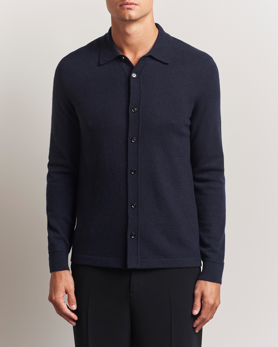 Herren | Pullover | Brioni | Cashmere Shirt Cardigan Navy