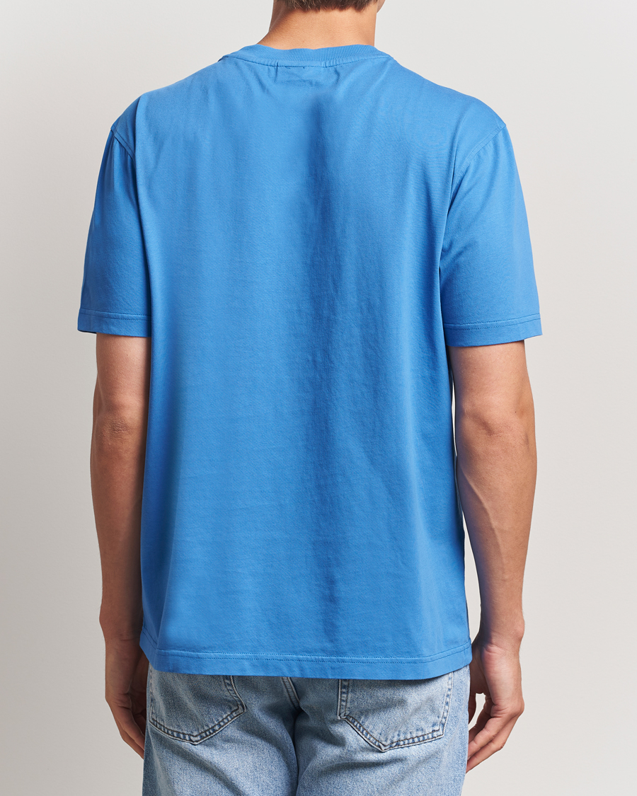 Herren | T-Shirts | NN07 | Adam Logo Crew Neck T-Shirt Blue Quartz