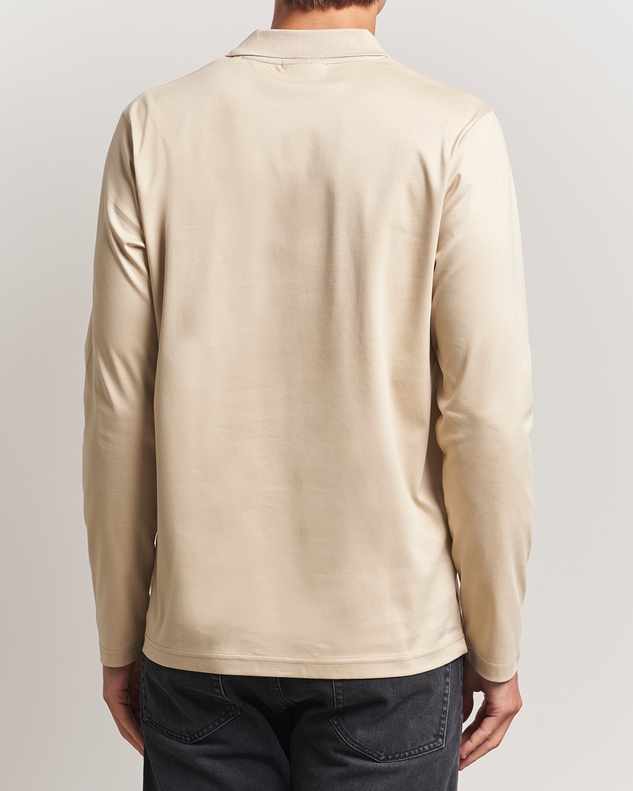 Herren | Poloshirts | NN07 | Paul Long Sleeve Polo White Peppar