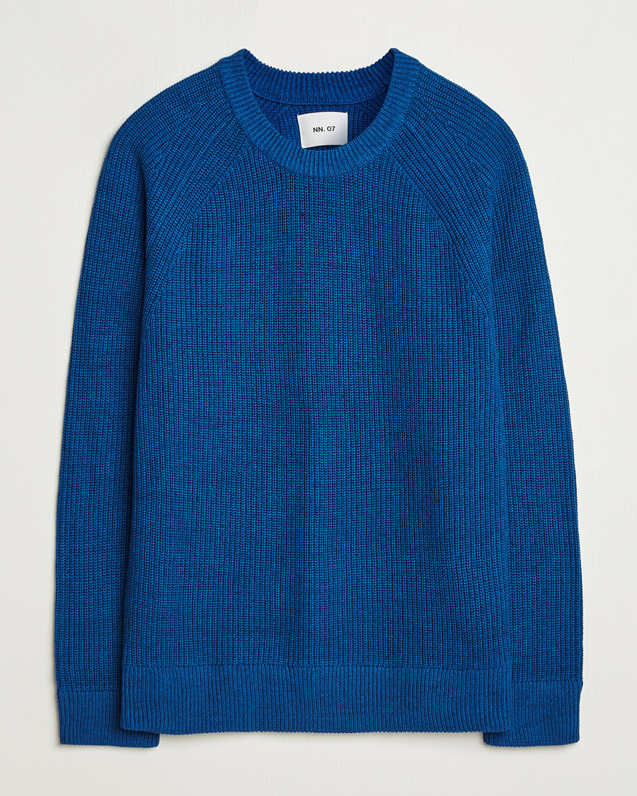 Herren | Pullover | NN07 | Jacobo Cotton Knitted Sweater Blue Quartz