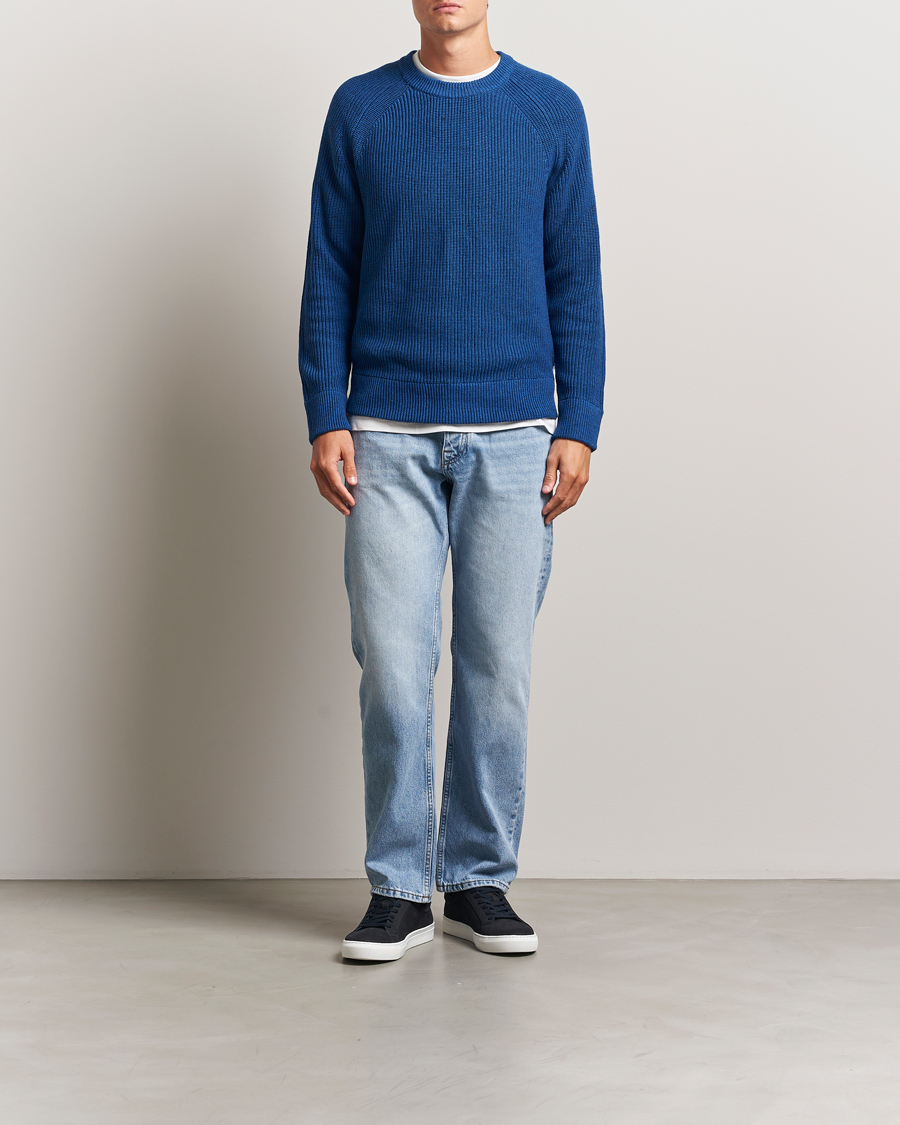 Herren | Pullover | NN07 | Jacobo Cotton Knitted Sweater Blue Quartz