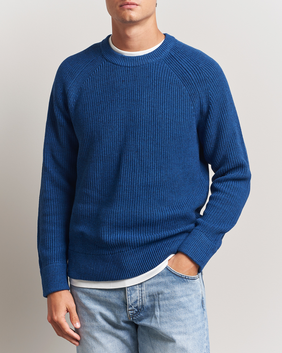 Herren | Pullover | NN07 | Jacobo Cotton Knitted Sweater Blue Quartz