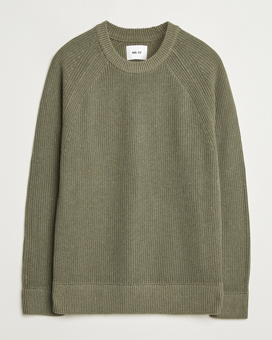 Herren | Pullover | NN07 | Jacobo Cotton Knitted Sweater Capers Green