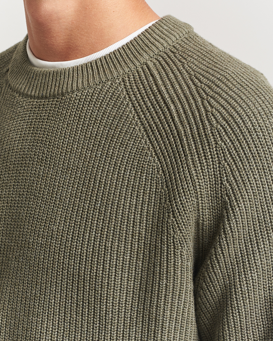Herren | Pullover | NN07 | Jacobo Cotton Knitted Sweater Capers Green