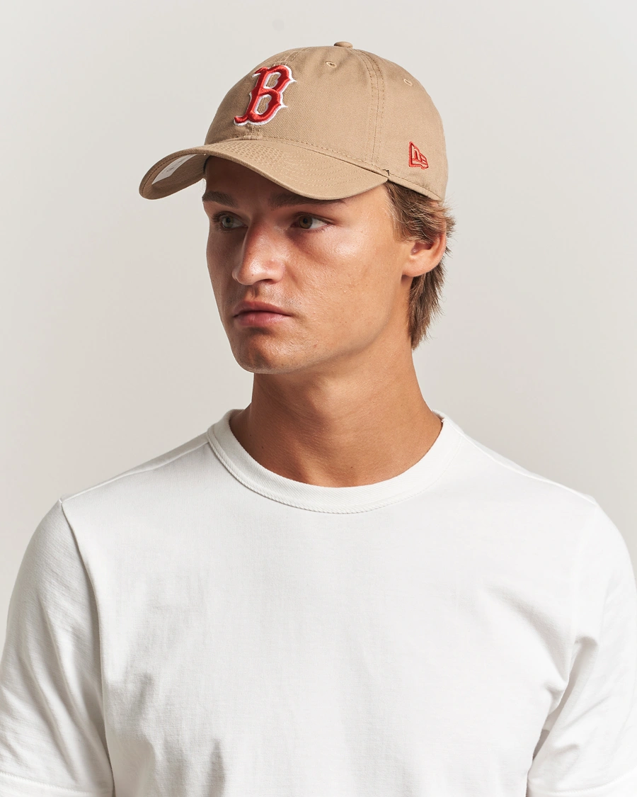 Herren | Hüte & Mützen | New Era | 9Twenty Washed Cotton Cap Beige Boston Red Sox