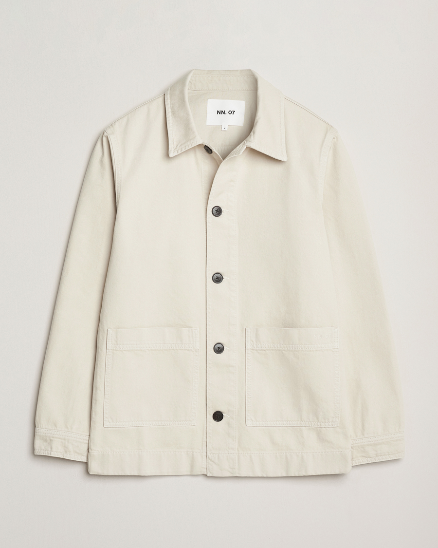 Herren | Jacken | NN07 | Ollie Denim Shirt Jacket Ivory