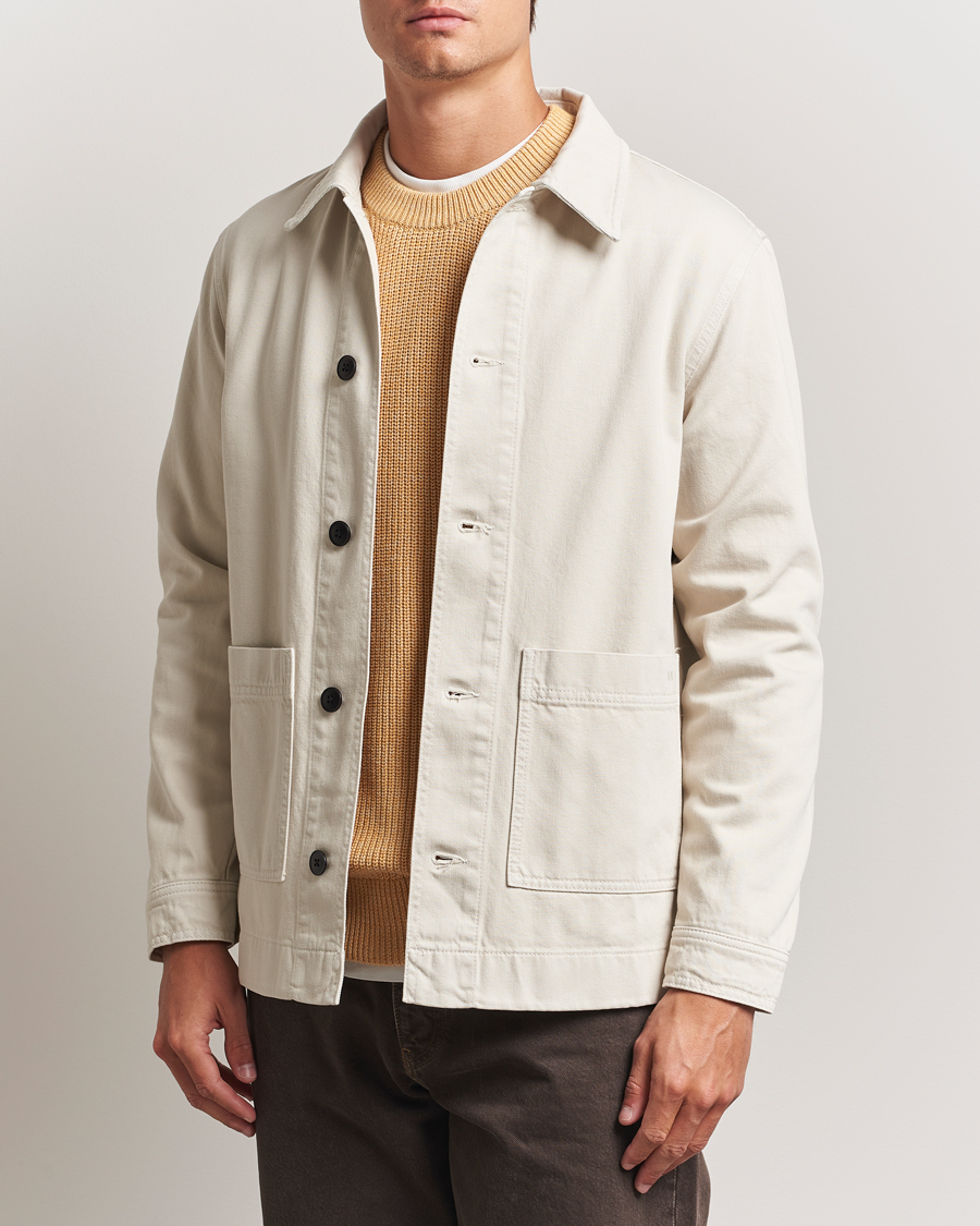 Herren | Jacken | NN07 | Ollie Denim Shirt Jacket Ivory