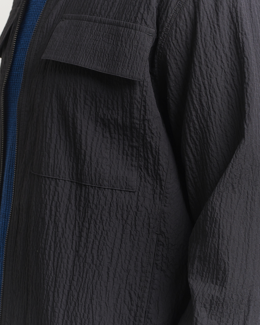 Herren | Jacken | NN07 | Alban Seersucker Shirt Jacket Black
