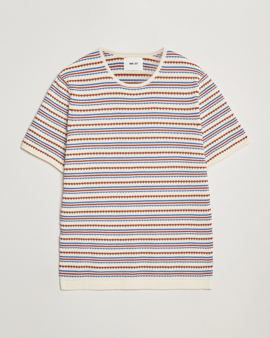 Herren | T-Shirts | NN07 | Bari Knitted Striped T-Shirt Multi