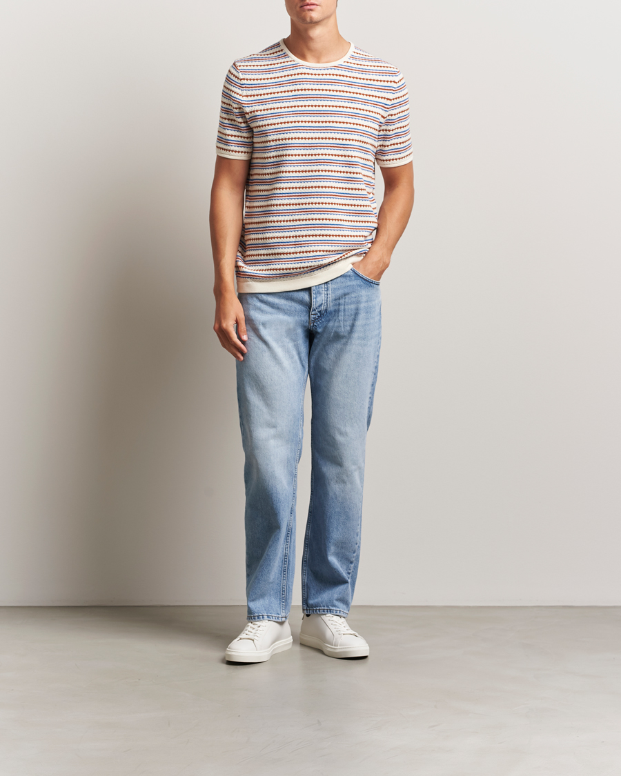 Herren | T-Shirts | NN07 | Bari Knitted Striped T-Shirt Multi