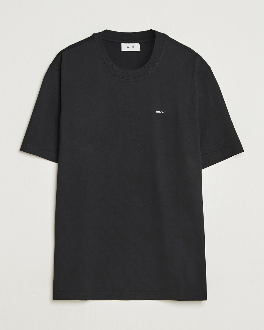 Herren | T-Shirts | NN07 | Abel Logo Crew Neck T-Shirt Black