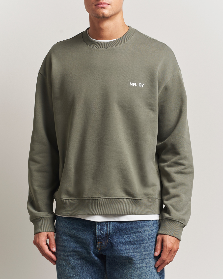 Herren | Pullover | NN07 | Dagon Crew Neck Sweatshirt Capers Green