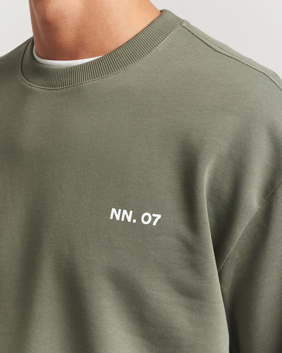 Herren | Pullover | NN07 | Dagon Crew Neck Sweatshirt Capers Green