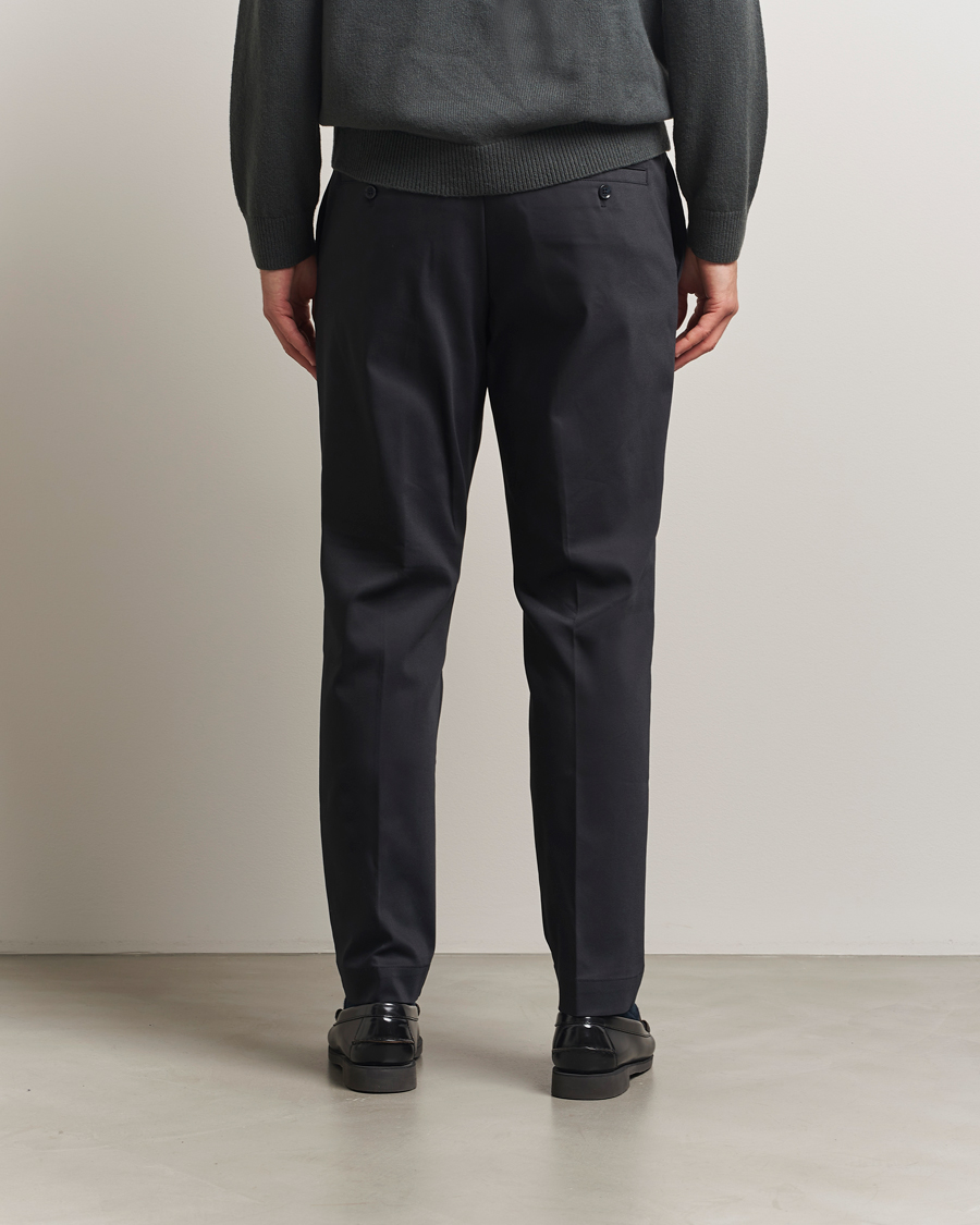 Herren | Hosen | NN07 | Baker Cotton Drawstring Trousers Navy