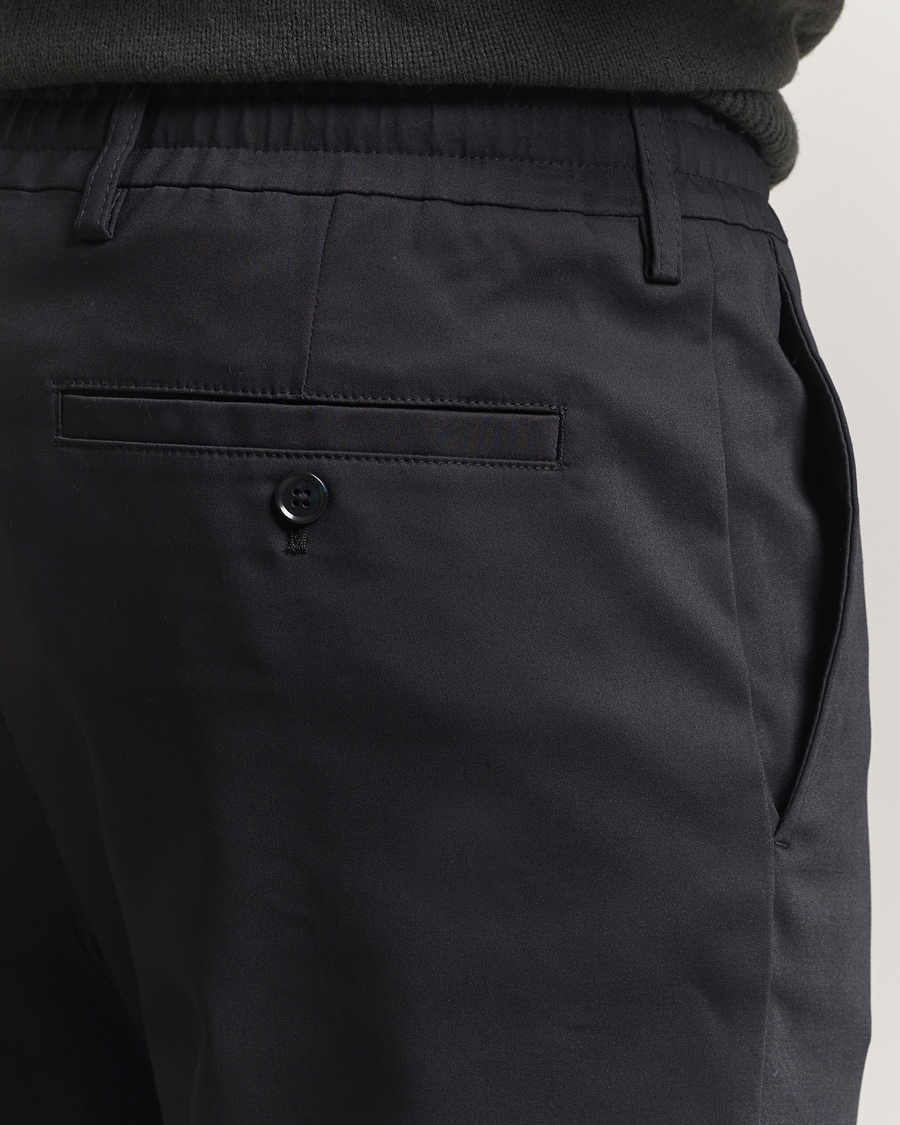 Herren | Hosen | NN07 | Baker Cotton Drawstring Trousers Navy