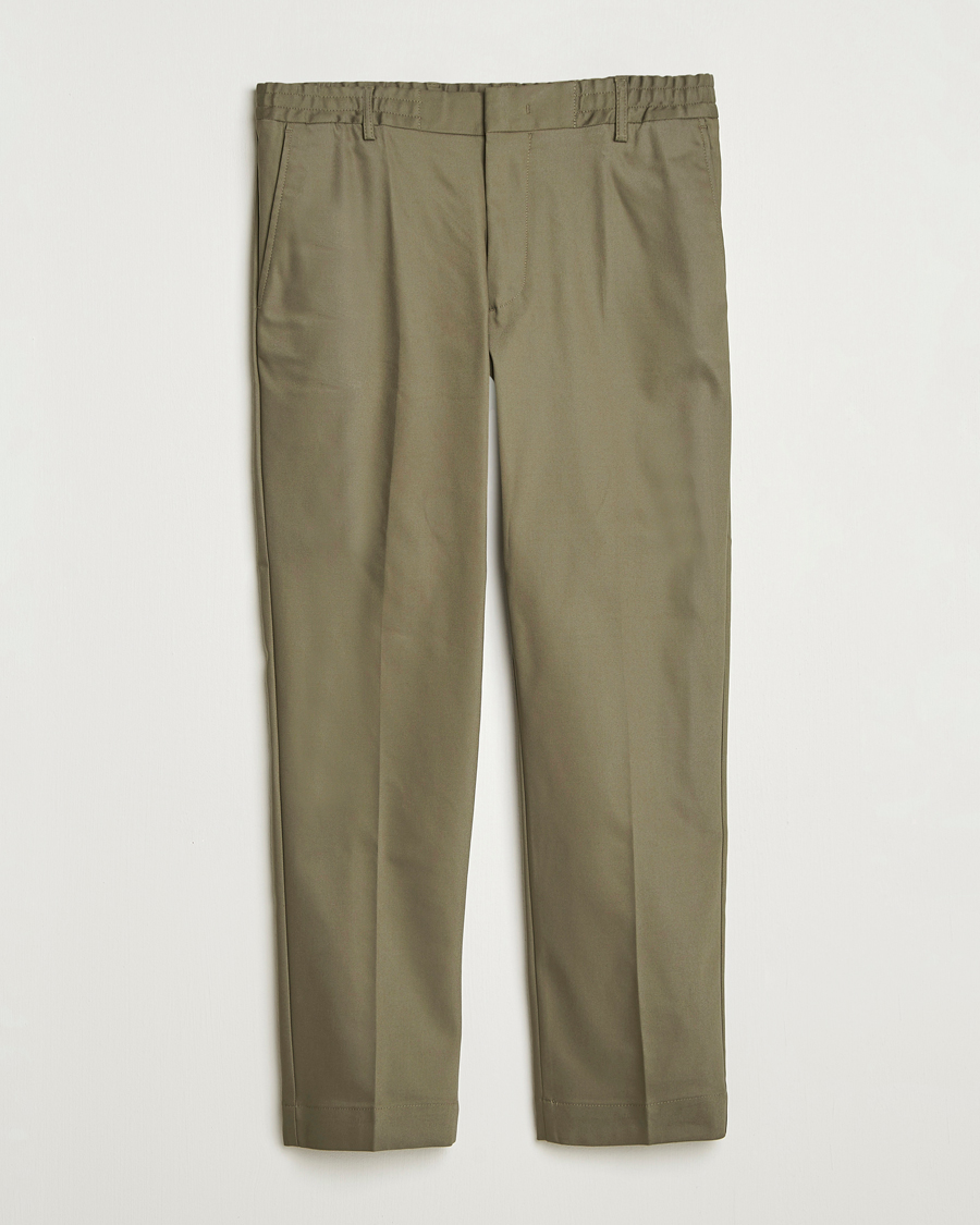 Herren | Hosen | NN07 | Baker Cotton Drawstring Trousers Capers Green