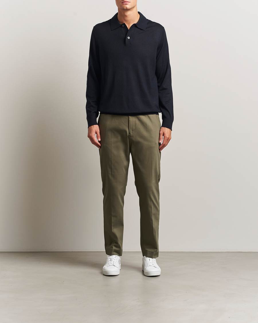 Herren | Hosen | NN07 | Baker Cotton Drawstring Trousers Capers Green