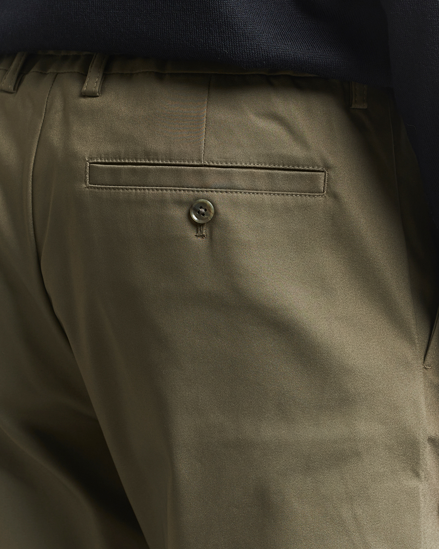 Herren | Hosen | NN07 | Baker Cotton Drawstring Trousers Capers Green