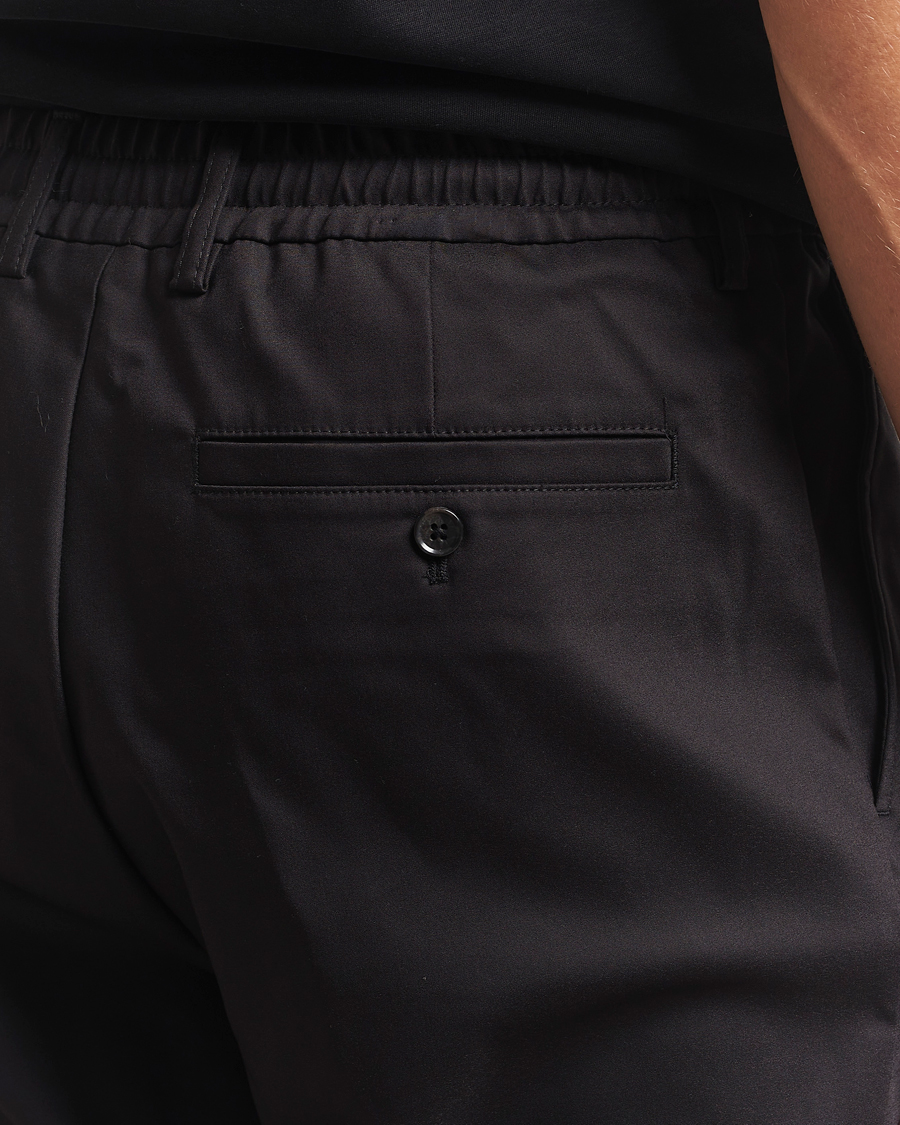Herren | Hosen | NN07 | Baker Cotton Drawstring Trousers Black