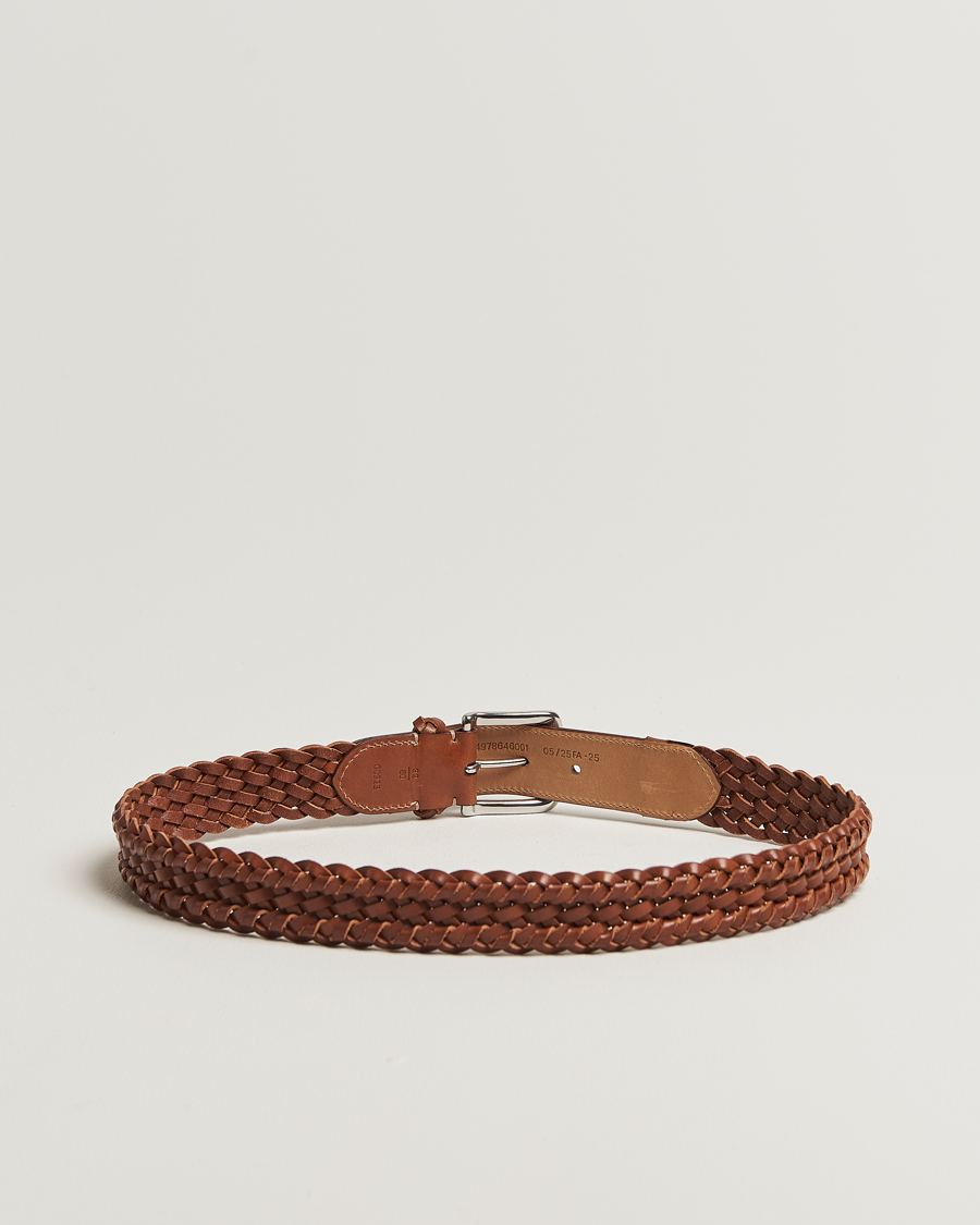 Herren | Gürtel | Ralph Lauren Purple Label | Braided Belt Dark Brown