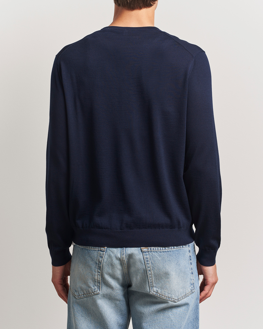 Herren | Pullover | Sunflower | Merino Crew Neck Navy