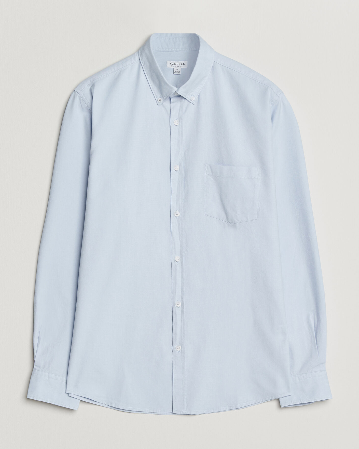 Herren | Hemden | Sunspel | Oxford Button Down Shirt Light Blue