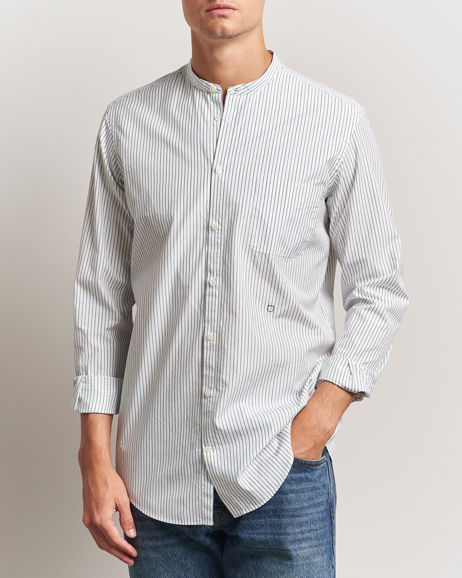 Herren | Hemden | Massimo Alba | Noto Guru Collar Shirt White/Green