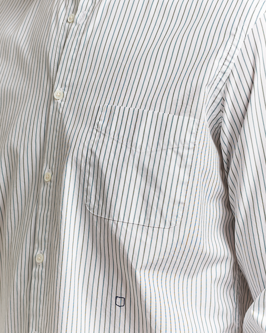 Herren | Hemden | Massimo Alba | Noto Guru Collar Shirt White/Green