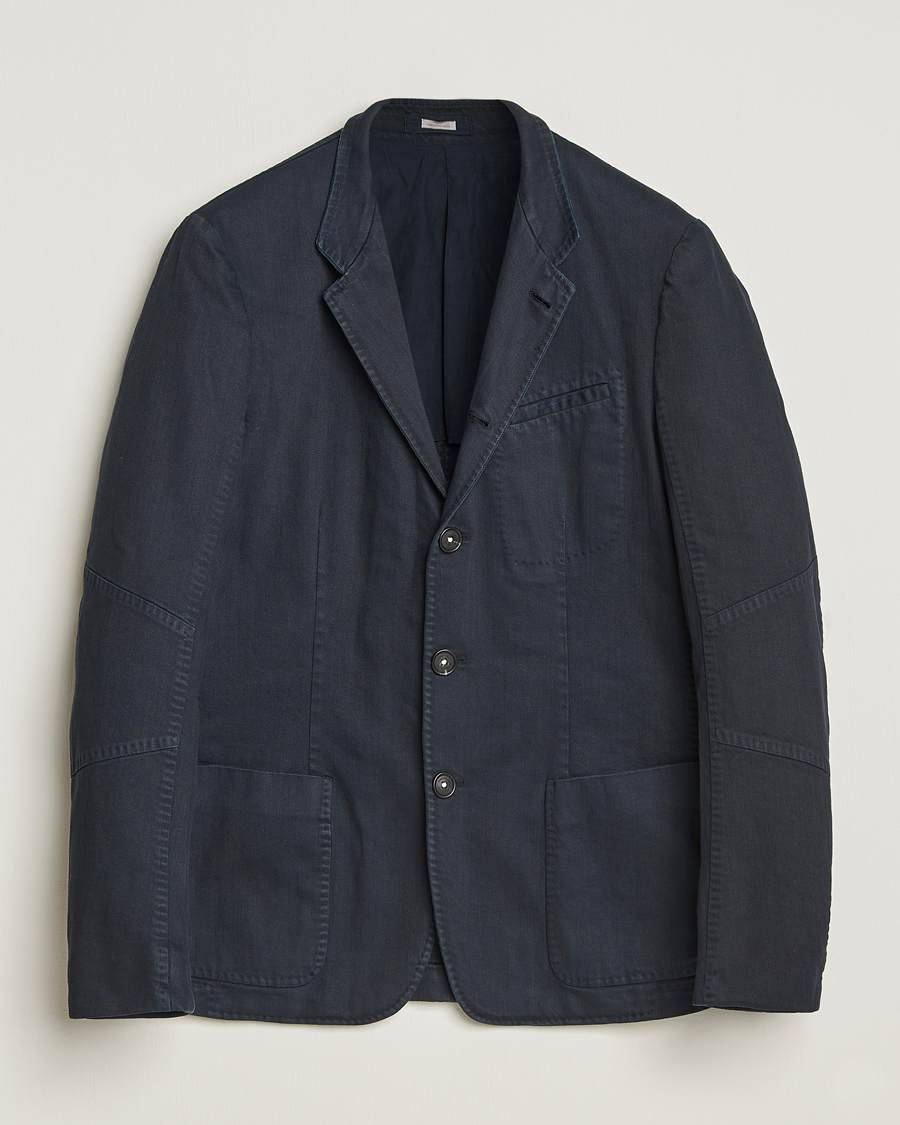 Herren | Sakkos | Massimo Alba | Gstaad Bull Cotton Jacket Navy