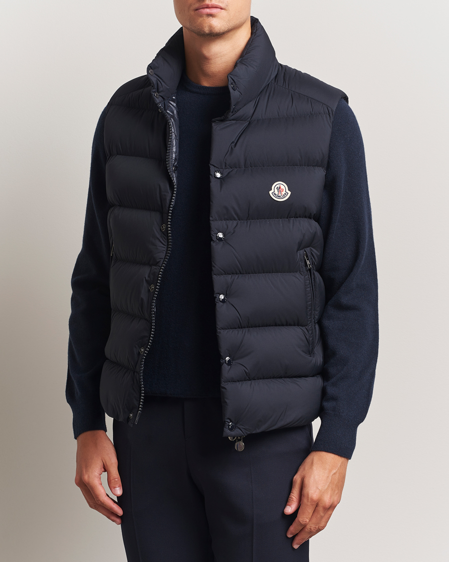 Herren | Westen | Moncler | Tibb Matte Down Vest Navy