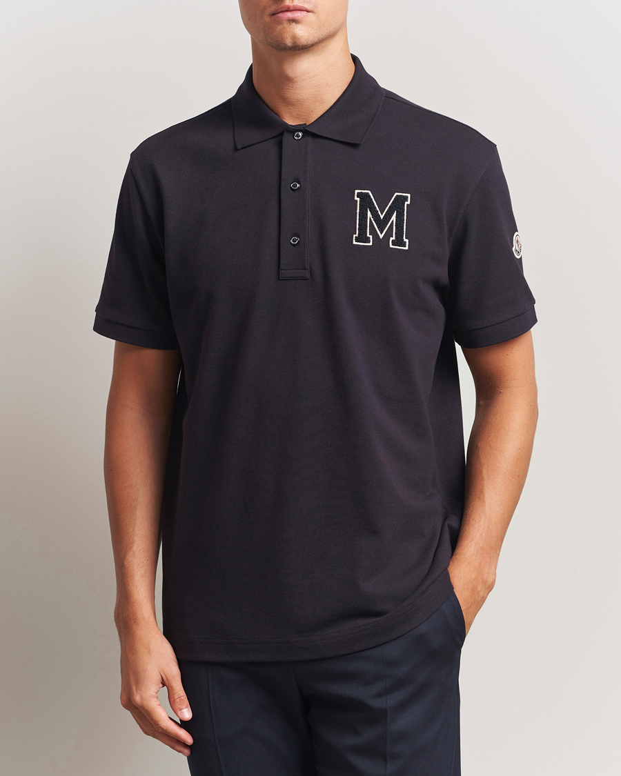 Herren | Poloshirts | Moncler | Archive Logo Polo Navy