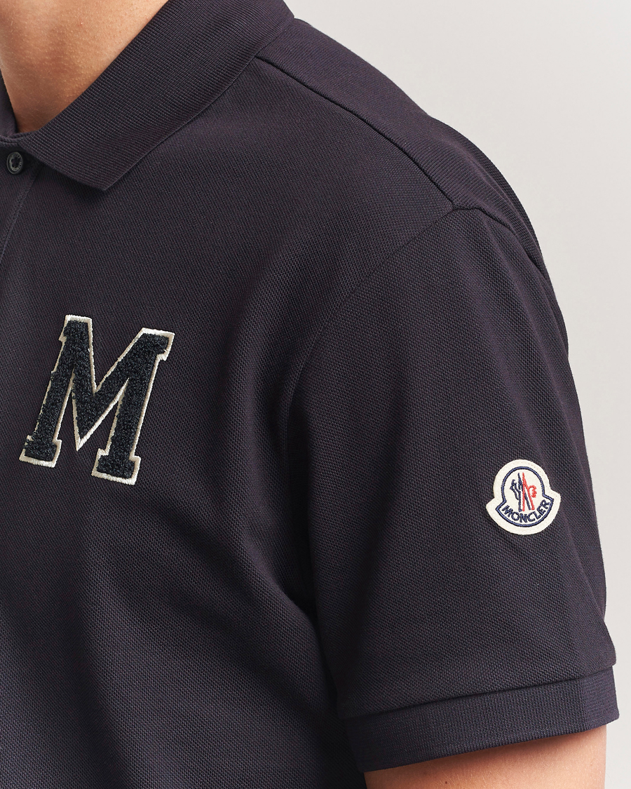 Herren | Poloshirts | Moncler | Archive Logo Polo Navy