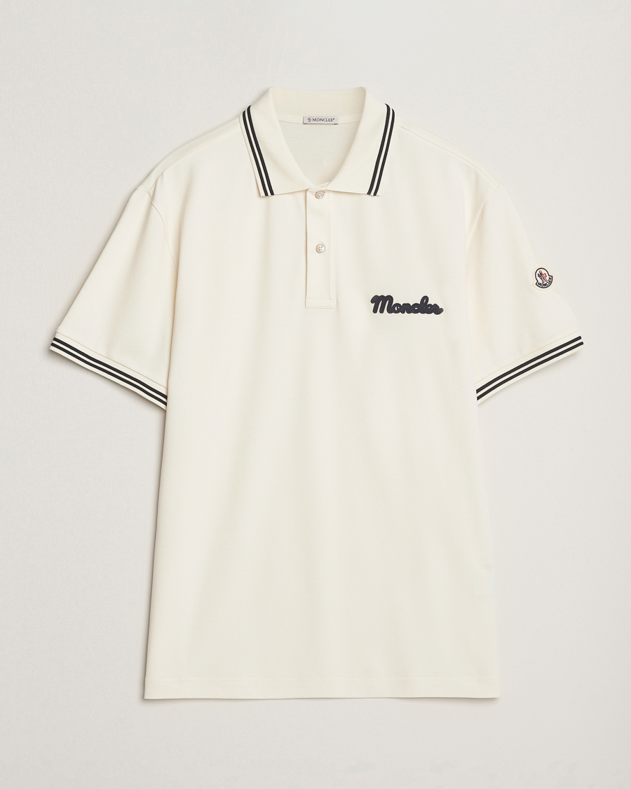 Herren | Poloshirts | Moncler | Vintage Logo Polo Off White