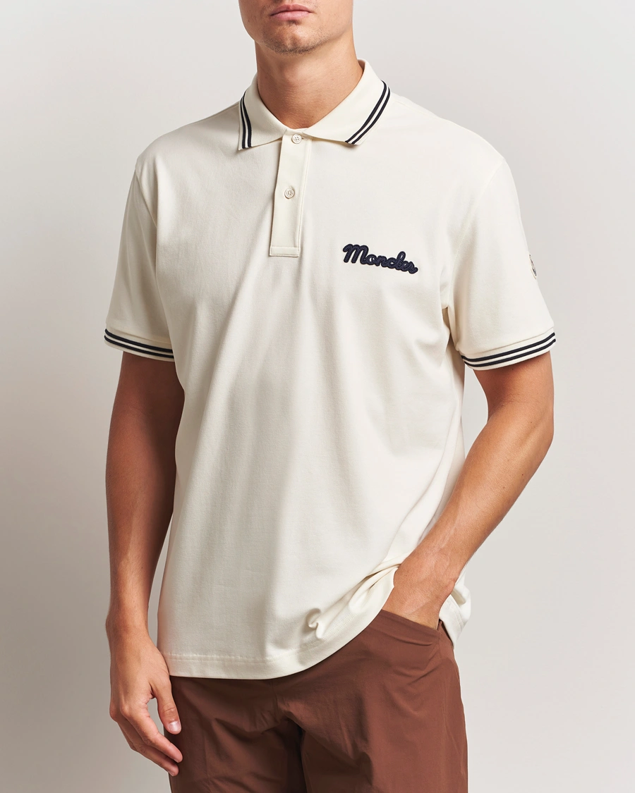 Herren | Poloshirts | Moncler | Vintage Logo Polo Off White