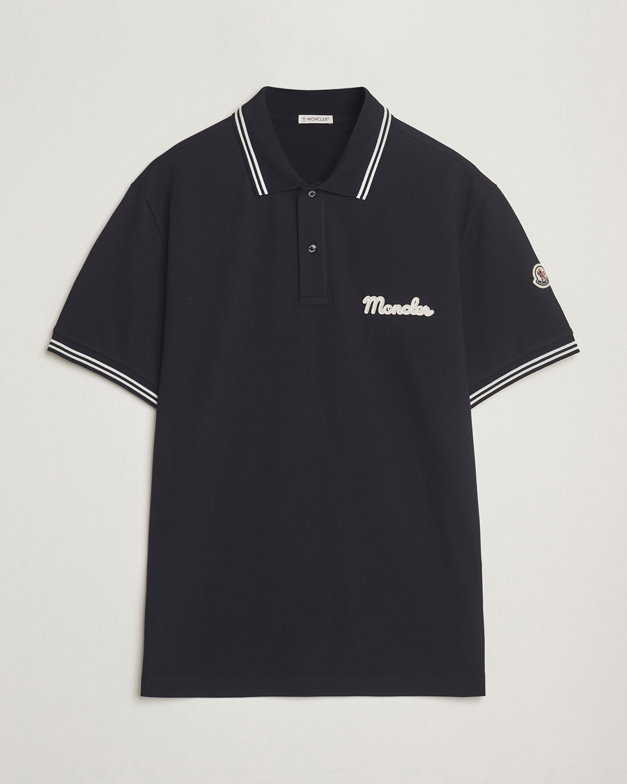 Herren | Poloshirts | Moncler | Vintage Logo Polo Navy