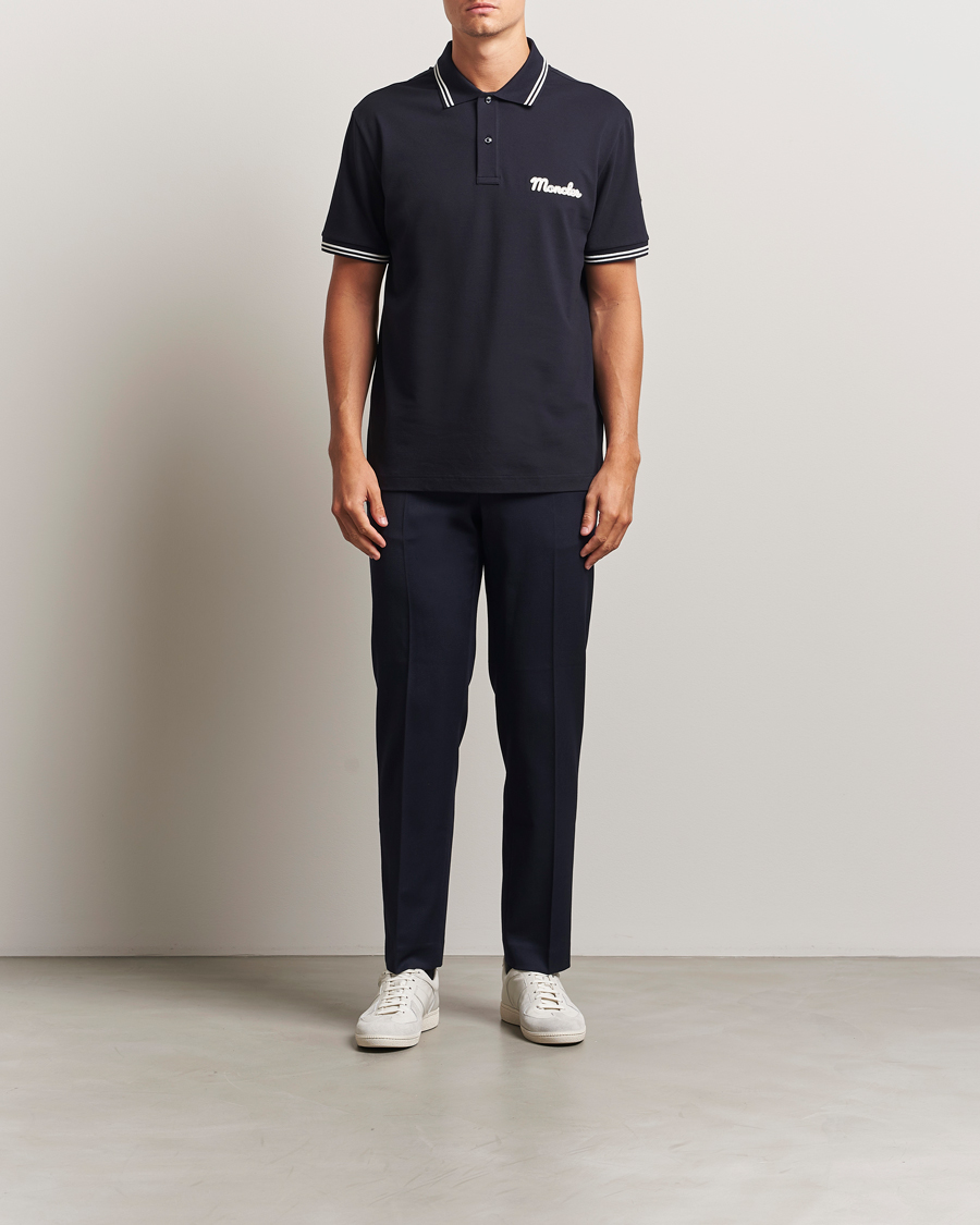 Herren | Poloshirts | Moncler | Vintage Logo Polo Navy