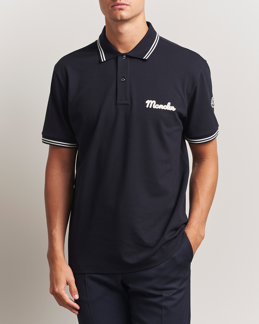 Herren | Poloshirts | Moncler | Vintage Logo Polo Navy