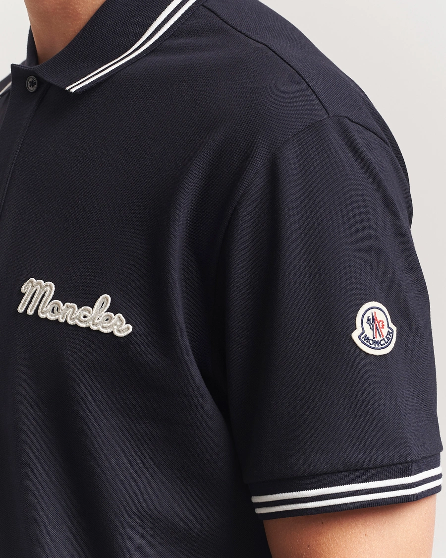 Herren | Poloshirts | Moncler | Vintage Logo Polo Navy