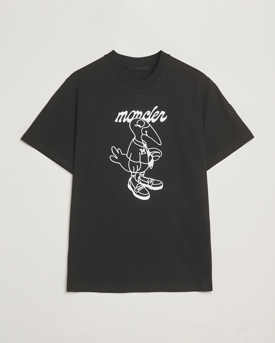 Herren | T-Shirts | Moncler | Printed T-Shirt Black