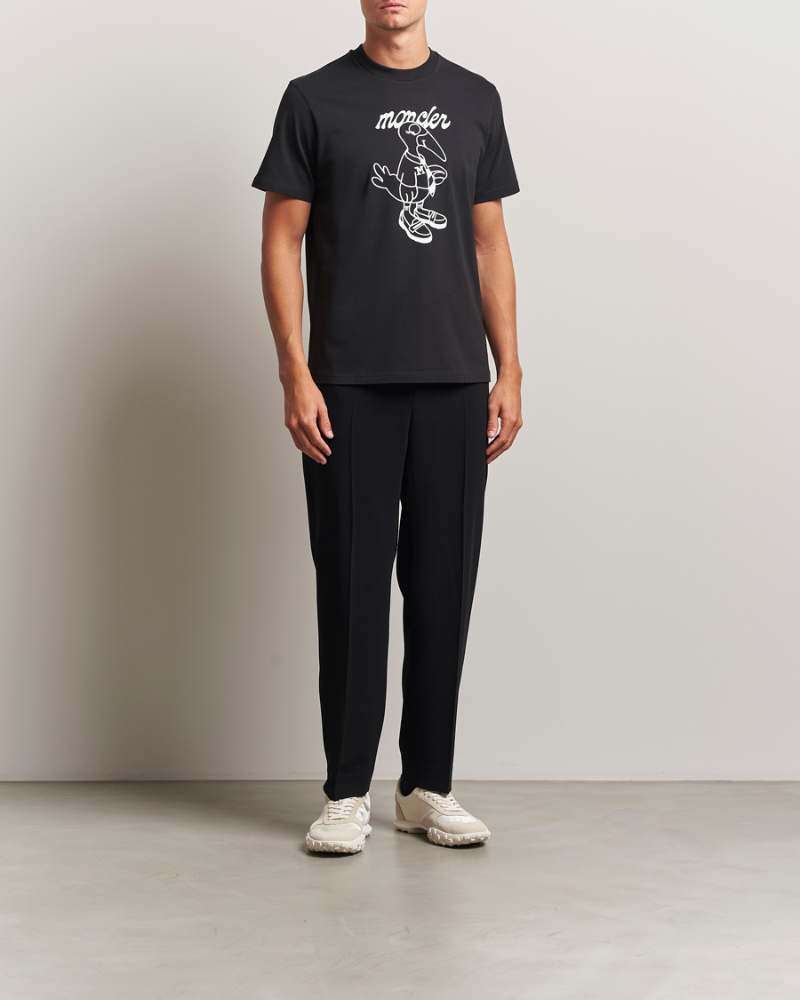 Herren | T-Shirts | Moncler | Printed T-Shirt Black