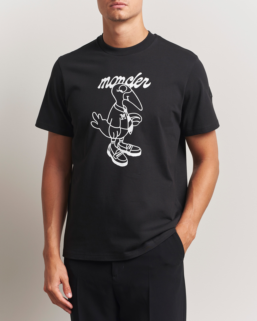 Herren | T-Shirts | Moncler | Printed T-Shirt Black